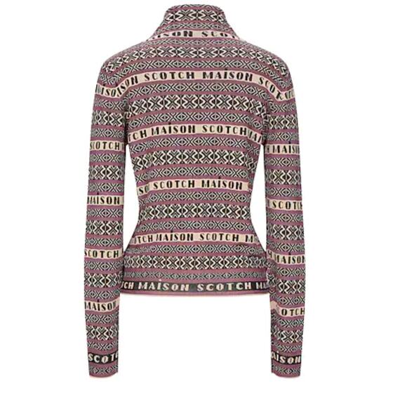 Scotch & Soda Maison Scotch Fair Isle Zip Cardigan - Picture 3 of 10